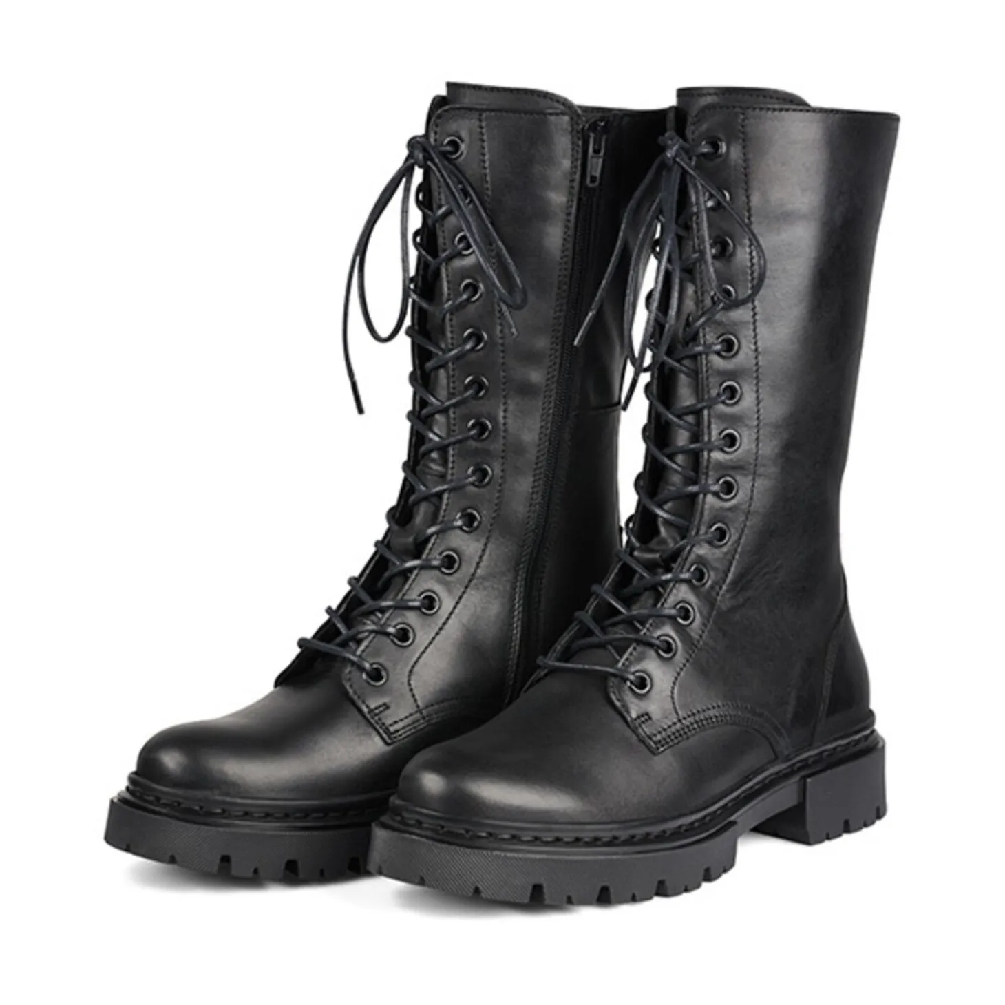 Women Bullboxer Lace Up Boots*Boots Black 610517E7L_Blcktd