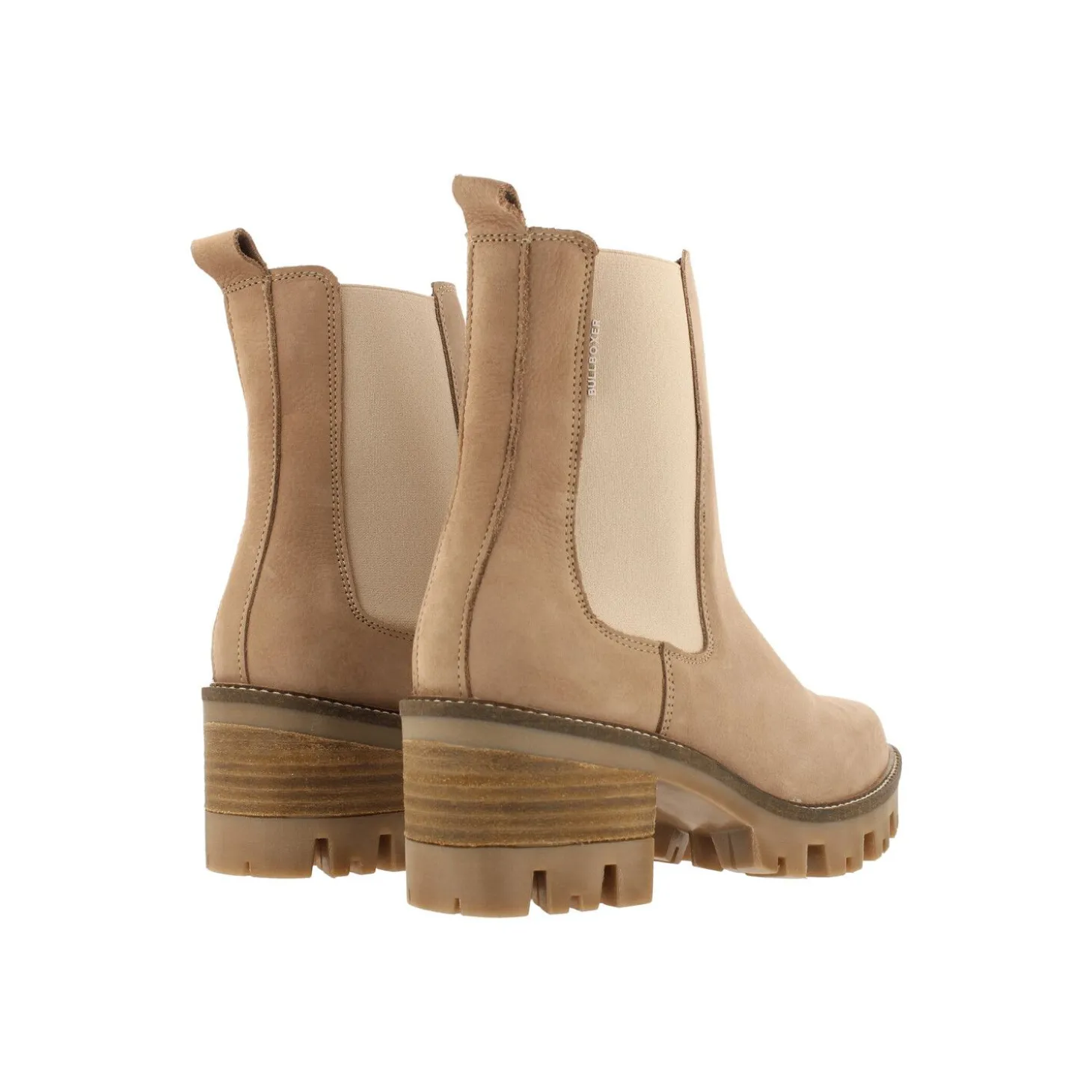 Women Bullboxer High Heel Boots*Chelsea Boots Beige/Taupe 677501E6L_Lttptd