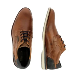 Men Bullboxer Classic Lace Ups*Lace Up Cognac/Navy 633K21101Aconasu