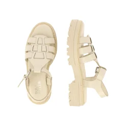 Women Bullboxer Sandals*Plateau Sandal Beige 171001F2S_Beigtd