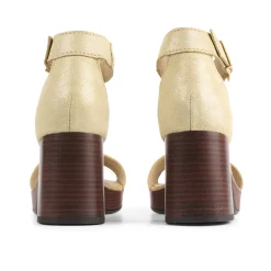 Women Bullboxer Sandals*Sandal With Heel Gold 256000E2L_Plattd