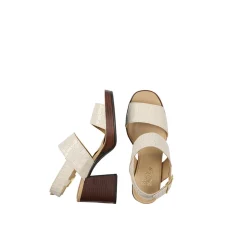 Women Bullboxer Sandals*Sandal With Heel Offwhite 256001E2L_Cremtd