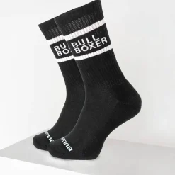 Men Bullboxer Socks*Socks Men Black/Black 2-Pack