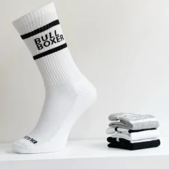 Men Bullboxer Socks*Socks Men White/Black/Gray 3-Pack
