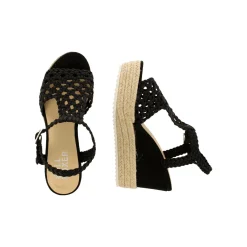 Women Bullboxer Wedge Pumps*Wedge Sandal Black 195034F2T_Bksttd